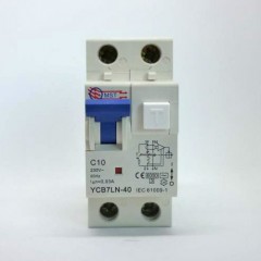 2 polový chránič kombinovaný - charakteristika "C" 230V/ 30mA/ AC-10A